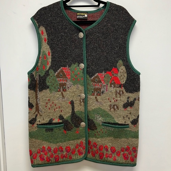 Vintage STAPF Austrian Wool Vest - Picture 1 of 9